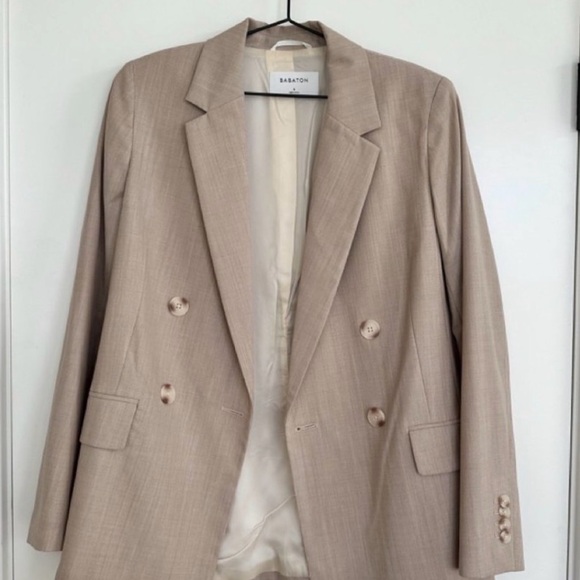 Babaton Leonard Black Double-Breasted Blazer size 6 - Picture 14 of 16